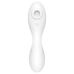   Satisfyer Curvy Trinity 5+ - okos léghullámos 2in1 vibrátor (fehér)