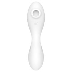   Satisfyer Curvy Trinity 5+ - okos léghullámos 2in1 vibrátor (fehér)