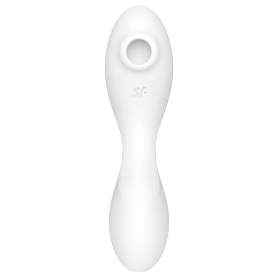 Satisfyer Curvy Trinity 5+ - okos léghullámos 2in1 vibrátor (fehér)