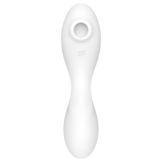 Satisfyer Curvy Trinity 5+ - okos léghullámos 2in1 vibrátor (fehér)