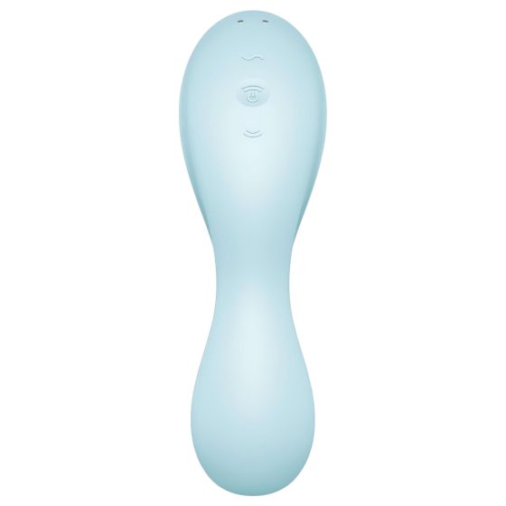 Satisfyer Curvy Trinity 5+ - okos léghullámos 2in1 vibrátor (kék)