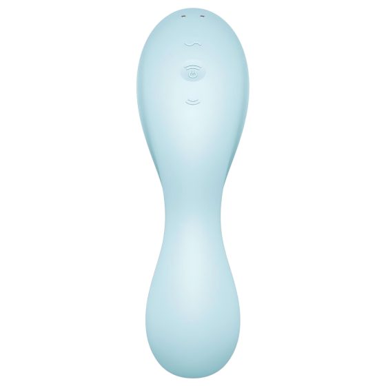 Satisfyer Curvy Trinity 5+ - okos léghullámos 2in1 vibrátor (kék)