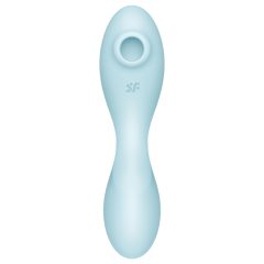   Satisfyer Curvy Trinity 5+ - okos léghullámos 2in1 vibrátor (kék)