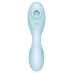   Satisfyer Curvy Trinity 5+ - okos léghullámos 2in1 vibrátor (kék)