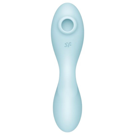 Satisfyer Curvy Trinity 5+ - okos léghullámos 2in1 vibrátor (kék)