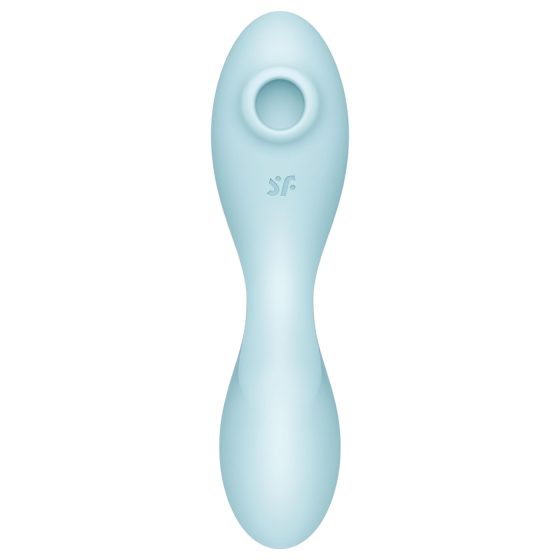 Satisfyer Curvy Trinity 5+ - okos léghullámos 2in1 vibrátor (kék)