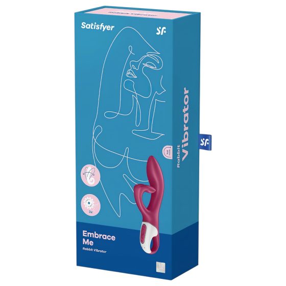 Satisfyer Embrace Me - akkus, csiklókaros vibrátor (piros)