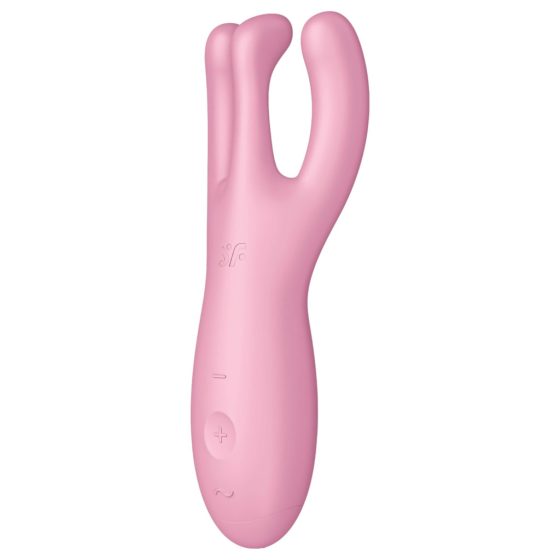 Satisfyer Threesome 4 - okos csiklóvibrátor (pink)