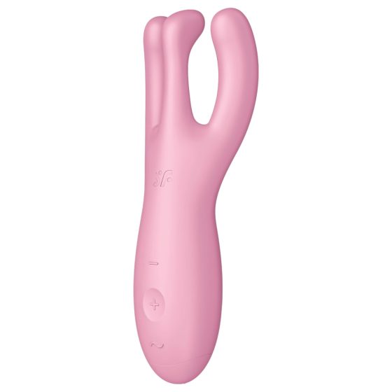 Satisfyer Threesome 4 - okos csiklóvibrátor (pink)