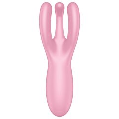 Satisfyer Threesome 4 - okos csiklóvibrátor (pink)