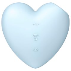   Satisfyer Cutie Heart - akkus léghullámos csiklóvibrátor (kék)