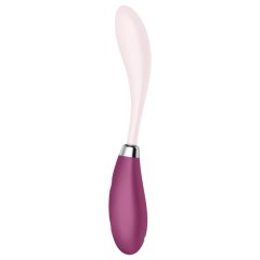   Satisfyer G-Spot Flex 3 - akkus G-pont vibrátor (pink-bordó)