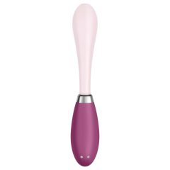   Satisfyer G-Spot Flex 3 - akkus G-pont vibrátor (pink-bordó)