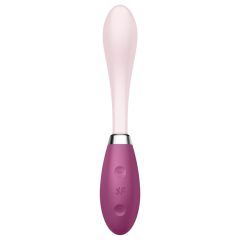   Satisfyer G-Spot Flex 3 - akkus G-pont vibrátor (pink-bordó)