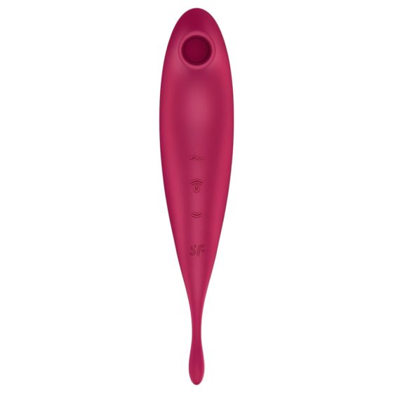 Satisfyer Twirling Pro - okos 2in1 csiklóvibrátor (piros)