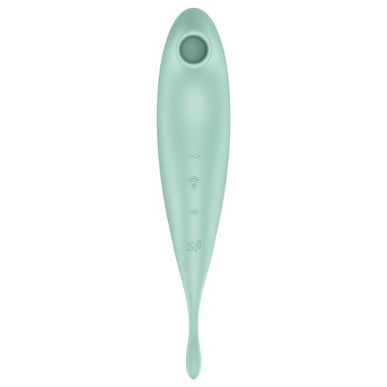 Satisfyer Twirling Pro - okos 2in1 csiklóvibrátor (menta)