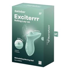   Satisfyer Exciterrr - forgó gyöngyös csiklóvibrátor (zöld)