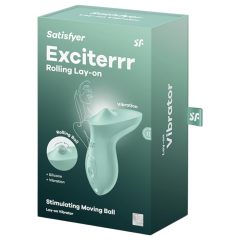   Satisfyer Exciterrr - forgó gyöngyös csiklóvibrátor (zöld)