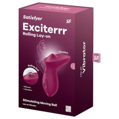   Satisfyer Exciterrr - forgó gyöngyös csiklóvibrátor (piros)