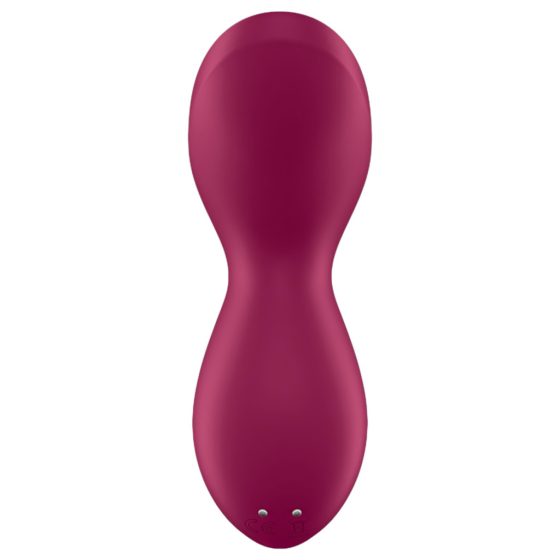 Satisfyer Exciterrr - forgó gyöngyös csiklóvibrátor (piros)