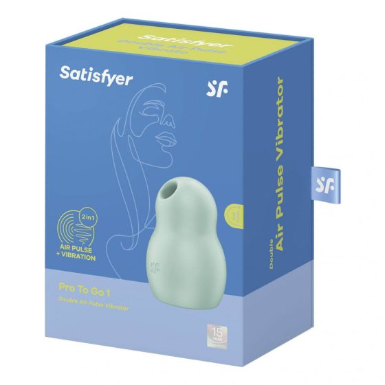 Satisfyer Pro To Go 1 - akkus, léghullámos csiklóizgató (menta)