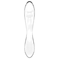   Satisfyer Dazzling Crystal 1 - 2 végű üveg dildó (áttetsző)