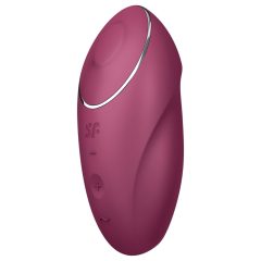   Satisfyer Tap & Climax 1 - 2in1 vibrátor és csiklóizgató (piros)