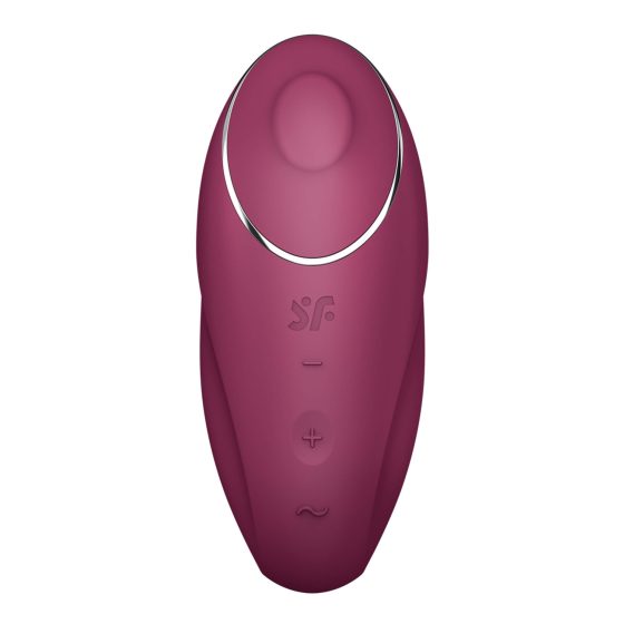 Satisfyer Tap & Climax 1 - 2in1 vibrátor és csiklóizgató (piros)