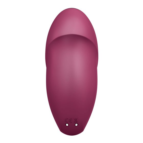 Satisfyer Tap & Climax 1 - 2in1 vibrátor és csiklóizgató (piros)