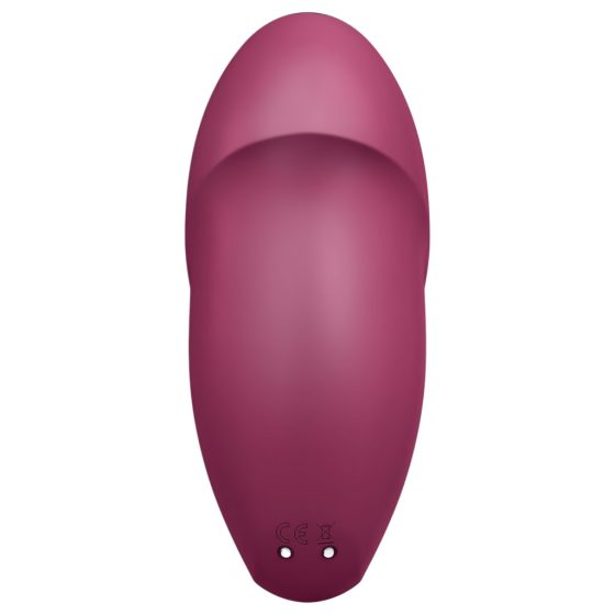 Satisfyer Tap & Climax 1 - 2in1 vibrátor és csiklóizgató (piros)