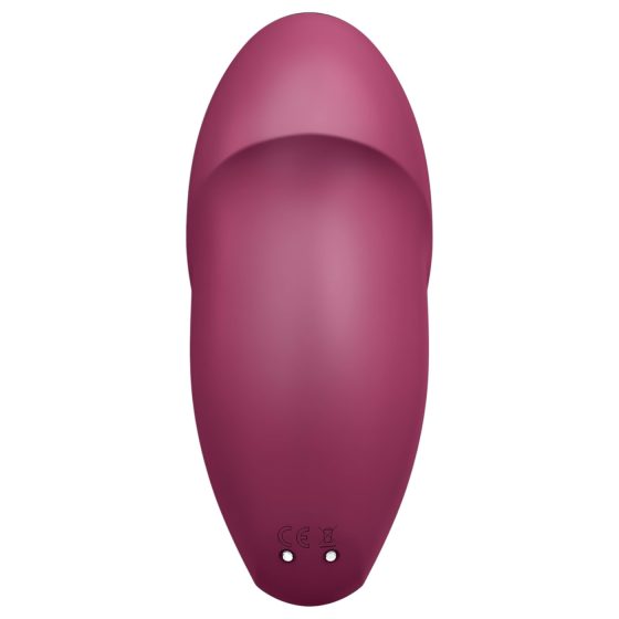 Satisfyer Tap & Climax 1 - 2in1 vibrátor és csiklóizgató (piros)