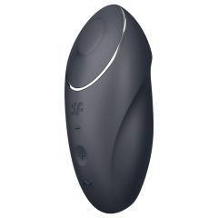   Satisfyer Tap & Climax 1 - 2in1 vibrátor és csiklóizgató (fekete)