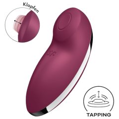   Satisfyer Tap & Climax 2 - 2in1 csiklóizgató és vibrátor (piros)