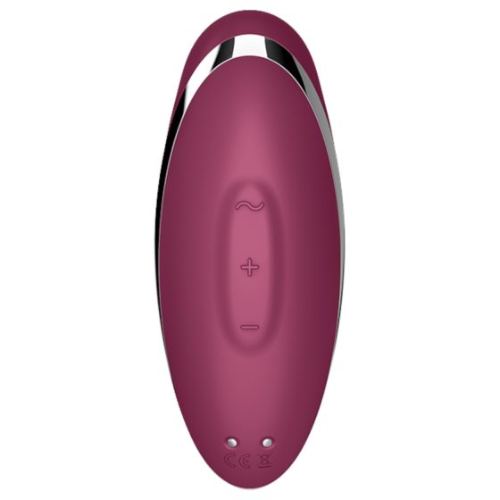 Satisfyer Tap & Climax 2 - 2in1 csiklóizgató és vibrátor (piros)