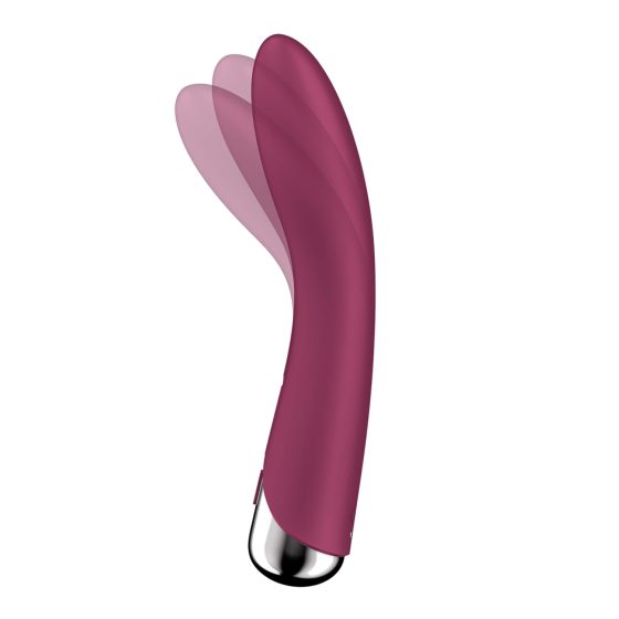 Satisfyer Spinning Vibe 1 - forgó fejes G-pont vibrátor (piros)