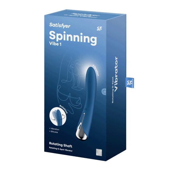 Satisfyer Spinning Vibe 1 - forgó fejes G-pont vibrátor (kék)