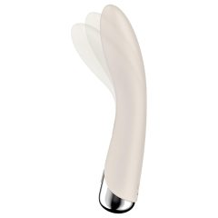   Satisfyer Spinning Vibe 1 - forgó fejes G-pont vibrátor (bézs)