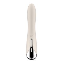   Satisfyer Spinning Vibe 1 - forgó fejes G-pont vibrátor (bézs)