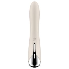   Satisfyer Spinning Vibe 1 - forgó fejes G-pont vibrátor (bézs)