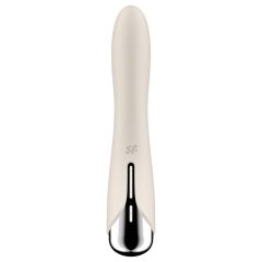   Satisfyer Spinning Vibe 1 - forgó fejes G-pont vibrátor (bézs)