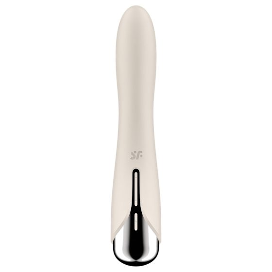 Satisfyer Spinning Vibe 1 - forgó fejes G-pont vibrátor (bézs)