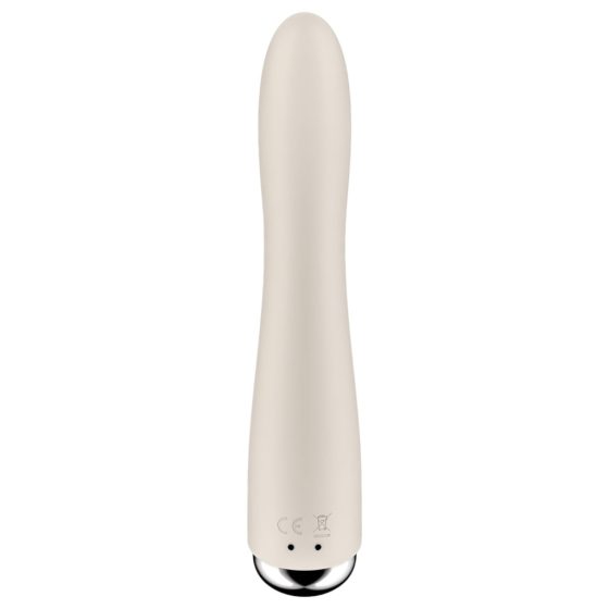 Satisfyer Spinning Vibe 1 - forgó fejes G-pont vibrátor (bézs)