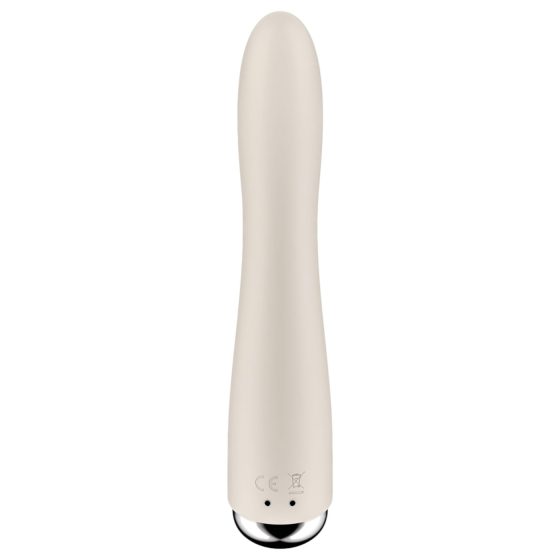 Satisfyer Spinning Vibe 1 - forgó fejes G-pont vibrátor (bézs)