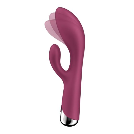 Satisfyer Spinning Rabbit 1 - forgó csiklókaros vibrátor (piros)