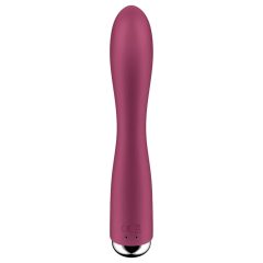   Satisfyer Spinning Rabbit 1 - forgó csiklókaros vibrátor (piros)