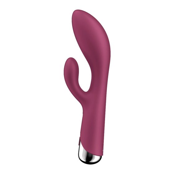 Satisfyer Spinning Rabbit 1 - forgó csiklókaros vibrátor (piros)