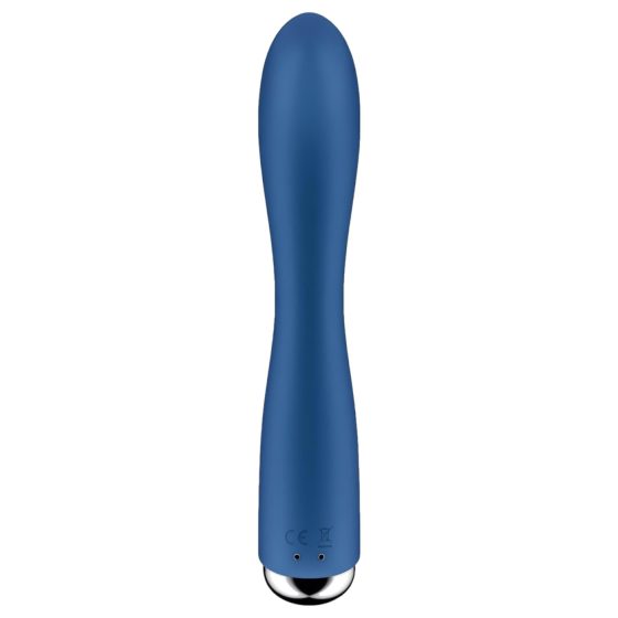 Satisfyer Spinning Rabbit 1 - forgó csiklókaros vibrátor (kék)