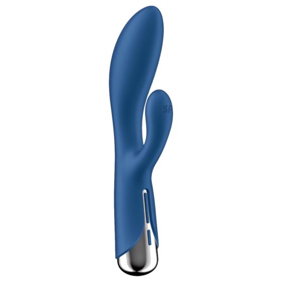 Satisfyer Spinning Rabbit 1 - forgó csiklókaros vibrátor (kék)