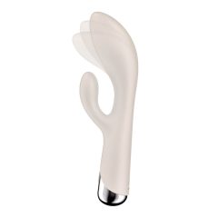   Satisfyer Spinning Rabbit 1 - forgó csiklókaros vibrátor (bézs)