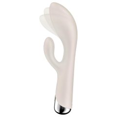   Satisfyer Spinning Rabbit 1 - forgó csiklókaros vibrátor (bézs)